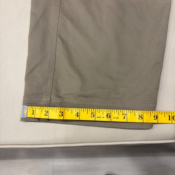 Goldwin Japan GL73352 Wide Tapered Pants Belted Elastic Waist Beige Outdoor Pant - Picture 3 of 10